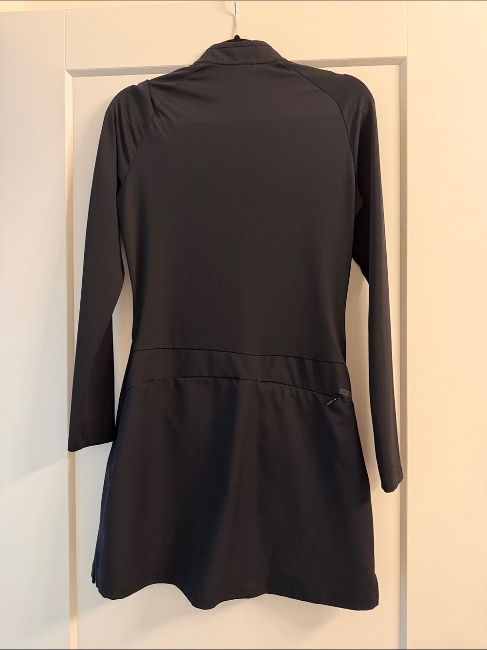 adidas Black Long-Sleeve Quarter-Zip Sport Dress - Picture 2 of 2